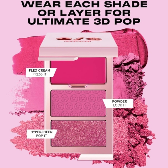 ONE/SIZE by Patrick Starrr Cheek Clapper 3D Blush Trio Palette-Color: Rich Betch - Picture 6 of 10